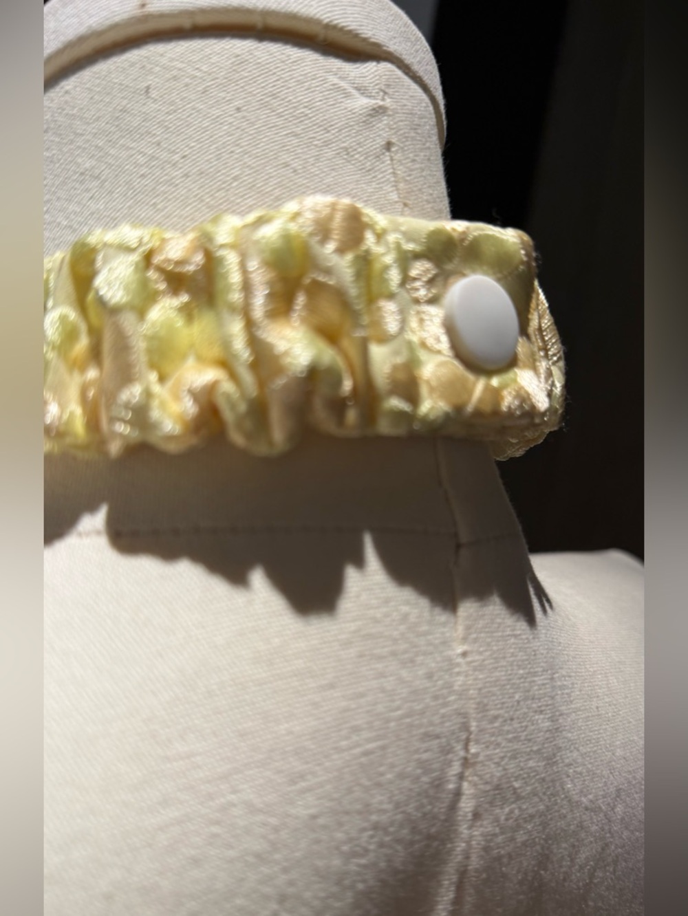 STAUD Pale Yellow Halter Backless Short Romper - Picture 8 of 12